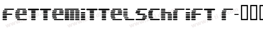 fettemittelschrift r字体转换
